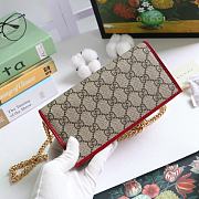 Gucci Horsebit 1955 Wallet With Chain Canvas Red ‎621892 19x10x4cm - 3