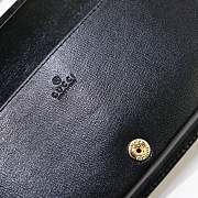 Gucci Horsebit 1955 Wallet With Chain Canvas Black ‎621892 19x10x4cm - 3