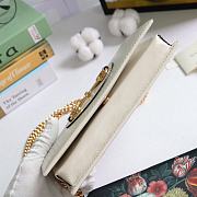 Gucci Horsebit 1955 Wallet With Chain Leather White ‎621892 19x10x4cm - 6