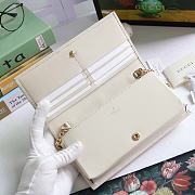 Gucci Horsebit 1955 Wallet With Chain Leather White ‎621892 19x10x4cm - 5