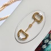 Gucci Horsebit 1955 Wallet With Chain Leather White ‎621892 19x10x4cm - 3