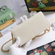 Gucci Horsebit 1955 Wallet With Chain Leather White ‎621892 19x10x4cm - 2