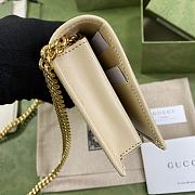 Gucci Horsebit 1955 Wallet With Chain Leather Cream ‎621892 19x10x4cm - 6
