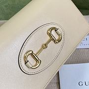 Gucci Horsebit 1955 Wallet With Chain Leather Cream ‎621892 19x10x4cm - 4