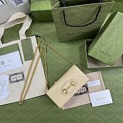 Gucci Horsebit 1955 Wallet With Chain Leather Cream ‎621892 19x10x4cm - 3