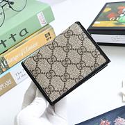Gucci Horsebit 1955 Card Case Wallet Canvas Black ‎621887 11x8.5x3cm - 4