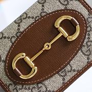 Gucci Horsebit 1955 Card Case Wallet Canvas Brown ‎621887 11x8.5x3cm - 3