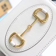 Gucci Horsebit 1955 Card Case Wallet Leather White ‎621887 11x8.5x3cm - 2