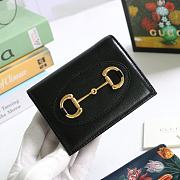 Gucci Horsebit 1955 Card Case Wallet Leather Black ‎621887 11x8.5x3cm - 5