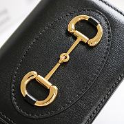 Gucci Horsebit 1955 Card Case Wallet Leather Black ‎621887 11x8.5x3cm - 2