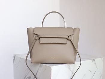 Celine Micro Belt Bag Grained Leather Light Taupe 189153 24×20×14cm