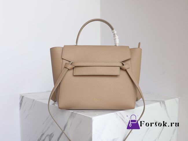 Celine Micro Belt Bag Grained Leather Beige 189153 24×20×14cm - 1