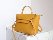 Celine Micro Belt Bag Grained Leather Calendula 189153 24×20×14cm - 2