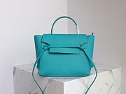 Celine Micro Belt Bag Grained Leather Prussian Blue 189153 24×20×14cm - 1