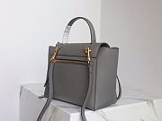 Celine Micro Belt Bag Grained Leather Gray 189153 24×20×14cm - 6