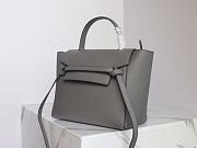 Celine Micro Belt Bag Grained Leather Gray 189153 24×20×14cm - 5