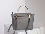 Celine Micro Belt Bag Grained Leather Gray 189153 24×20×14cm - 2