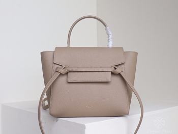 Celine Nano Belt Bag Grained Leather Beige 189003 20×20×14cm