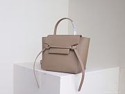 Celine Nano Belt Bag Grained Leather Beige 189003 20×20×14cm - 6