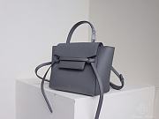 Celine Nano Belt Bag Grained Leather Gray 189003 20×20×14cm - 5