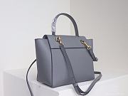 Celine Nano Belt Bag Grained Leather Gray 189003 20×20×14cm - 4