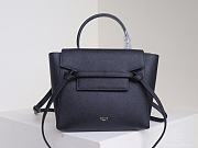 Celine Nano Belt Bag Grained Leather Black 189003 20×20×14cm - 1