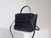 Celine Nano Belt Bag Grained Leather Black 189003 20×20×14cm - 5