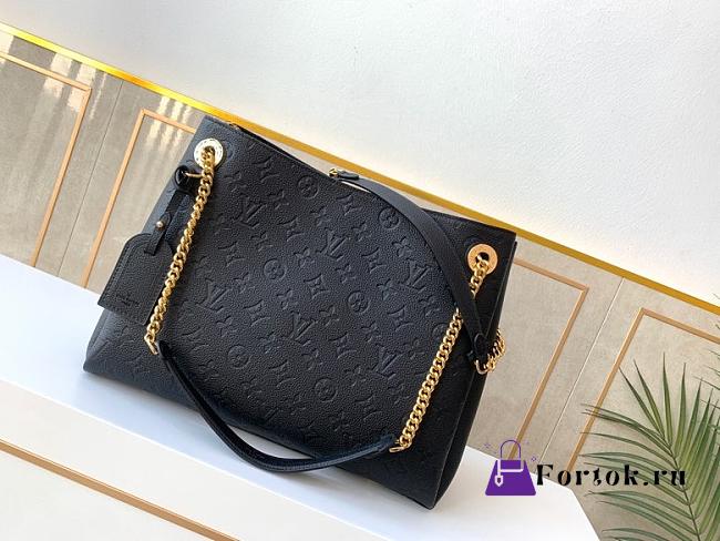 Louis Vuitton Surene MM Monogram Leather Black M43772 37x26x15cm - 1