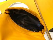 Ysl Sade Puffer Envelope Clutch Leather Yellow 6550041 38x19x11cm - 2