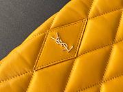 Ysl Sade Puffer Envelope Clutch Leather Yellow 6550041 38x19x11cm - 6