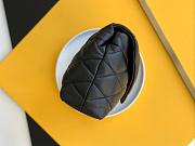 Ysl Sade Puffer Envelope Clutch Leather Black 6550041 38x19x11cm - 2