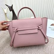 Celine Micro Belt Bag Grained Leather Vintage Pink 189153 24×20×14cm - 1