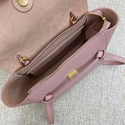 Celine Micro Belt Bag Grained Leather Vintage Pink 189153 24×20×14cm - 4