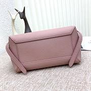 Celine Micro Belt Bag Grained Leather Vintage Pink 189153 24×20×14cm - 3