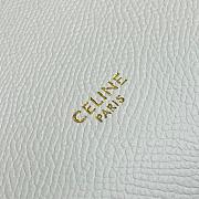 Celine Micro Belt Bag Grained Leather White 189153 24×20×14cm - 6