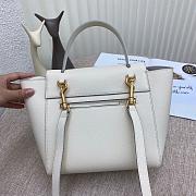 Celine Micro Belt Bag Grained Leather White 189153 24×20×14cm - 4