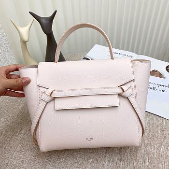 Celine Micro Belt Bag Grained Leather Light Pink 189153 24×20×14cm