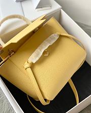 Celine Micro Belt Bag Grained Leather Light Yellow 189153 24×20×14cm - 5