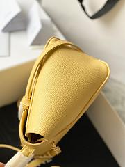 Celine Micro Belt Bag Grained Leather Light Yellow 189153 24×20×14cm - 4