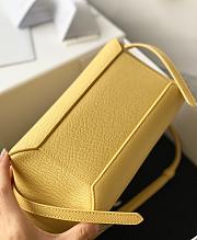 Celine Micro Belt Bag Grained Leather Light Yellow 189153 24×20×14cm - 3