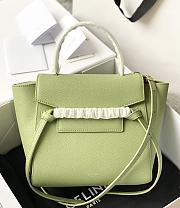 Celine Micro Belt Bag Grained Leather Green 189153 24×20×14cm - 1