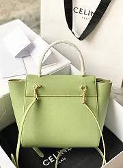 Celine Micro Belt Bag Grained Leather Green 189153 24×20×14cm - 4