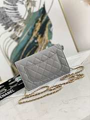 Chanel Wallet On Chain Gray AP2298 19.2×12.3x3.5cm - 3