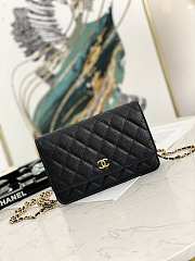 Chanel Wallet On Chain Black AP2298 19.2×12.3x3.5cm - 1