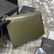 Ysl Le Carre Satchel In Box Olive Green 6332141 23x17.5x6.5cm - 5