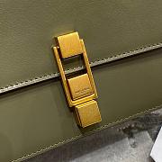Ysl Le Carre Satchel In Box Olive Green 6332141 23x17.5x6.5cm - 4
