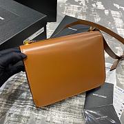 Ysl Le Carre Satchel In Box Brown 6332141 23x17.5x6.5cm - 4