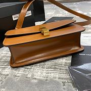 Ysl Le Carre Satchel In Box Brown 6332141 23x17.5x6.5cm - 3