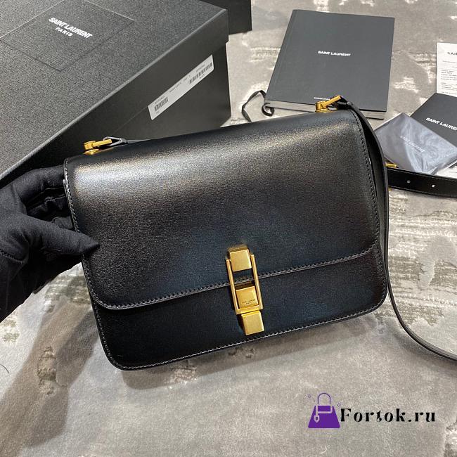 Ysl Le Carre Satchel In Box Black 6332141 23x17.5x6.5cm - 1