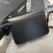 Ysl Le Carre Satchel In Box Black 6332141 23x17.5x6.5cm - 3